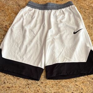 Nike Men's Athletic Shorts in White and Black